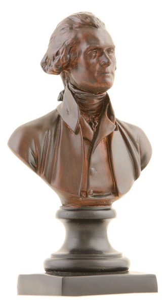 Presidential Statues - Thomas Jefferson Bust Bronze portrait